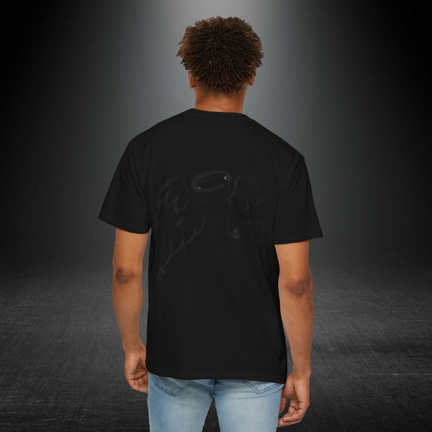 Copy of Angel Wings and Eyes T-Shirt | Graphic Tee with Angel Sketches