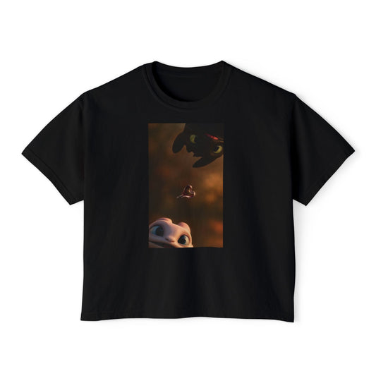 Copy of Dragon and Rider Illustration Tee | Cute Fantasy Creature T-Shirt