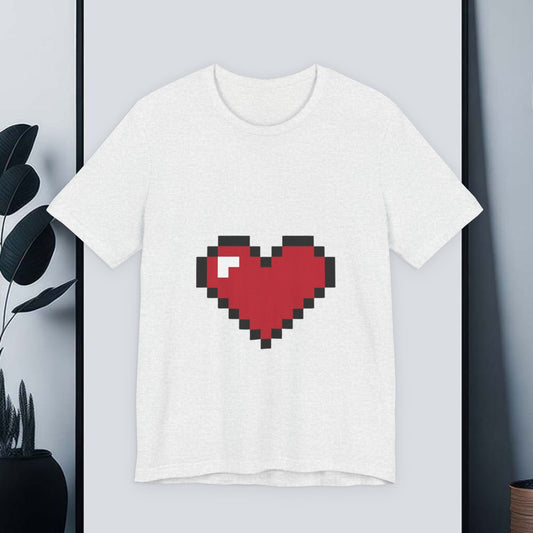 Copy of 8-Bit Pixel Heart T-Shirt | Retro Video Game Heart Tee