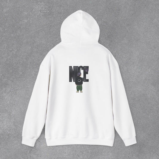 NICE Yazılı Grafik Baskılı Erkek Kapüşonlu Sweatshirt