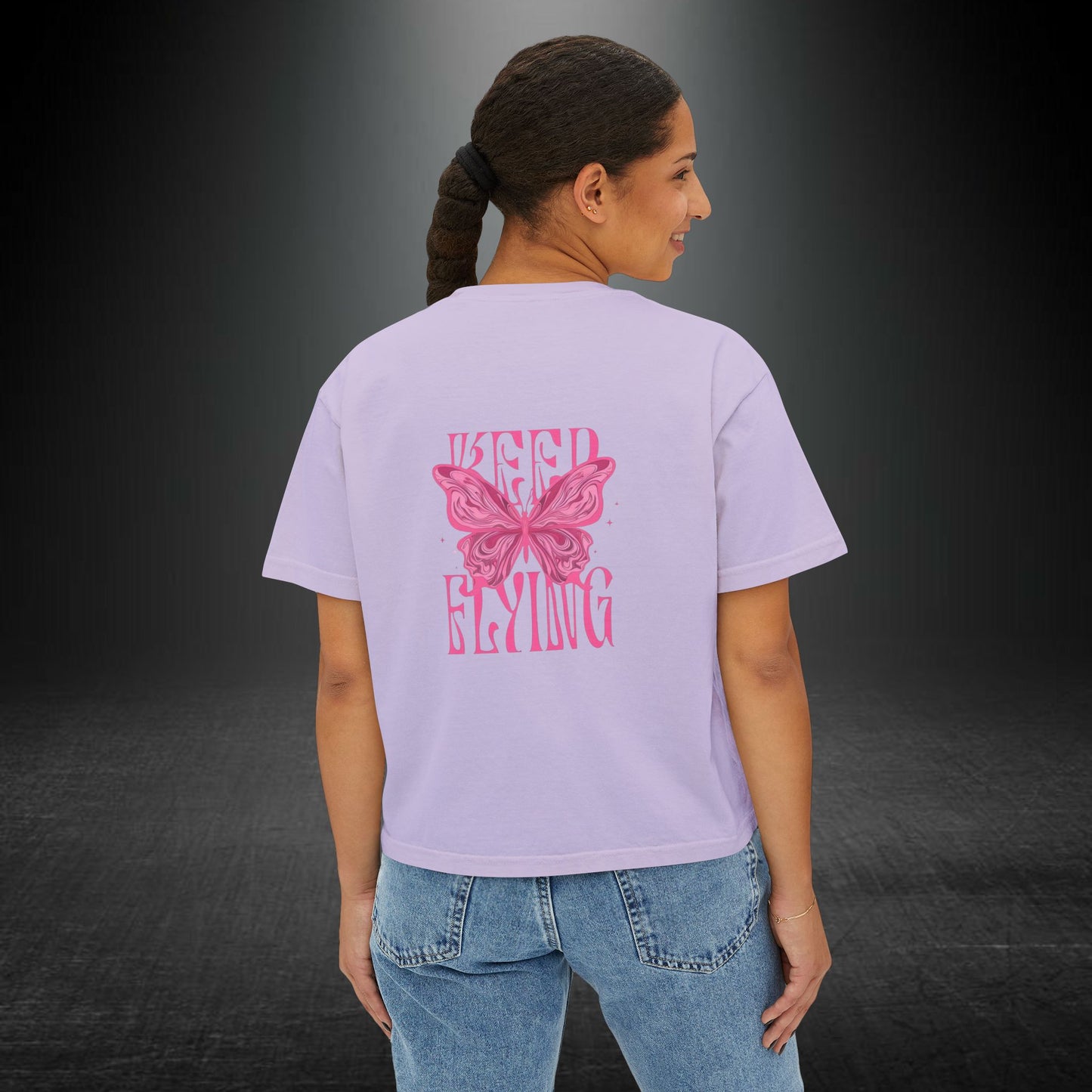 Copy of Desert Moon Cactus Night Tee | Butterfly Need Flying Graphic Tee