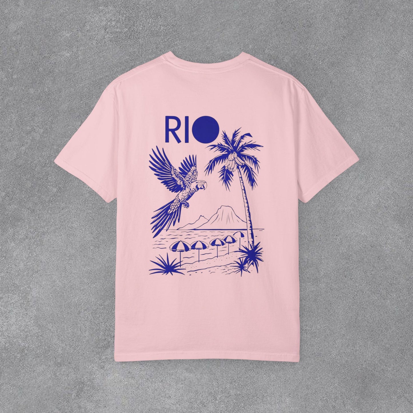 Copy of Rio Beach Scene T-Shirt | Christ the Redeemer Silhouette Tee