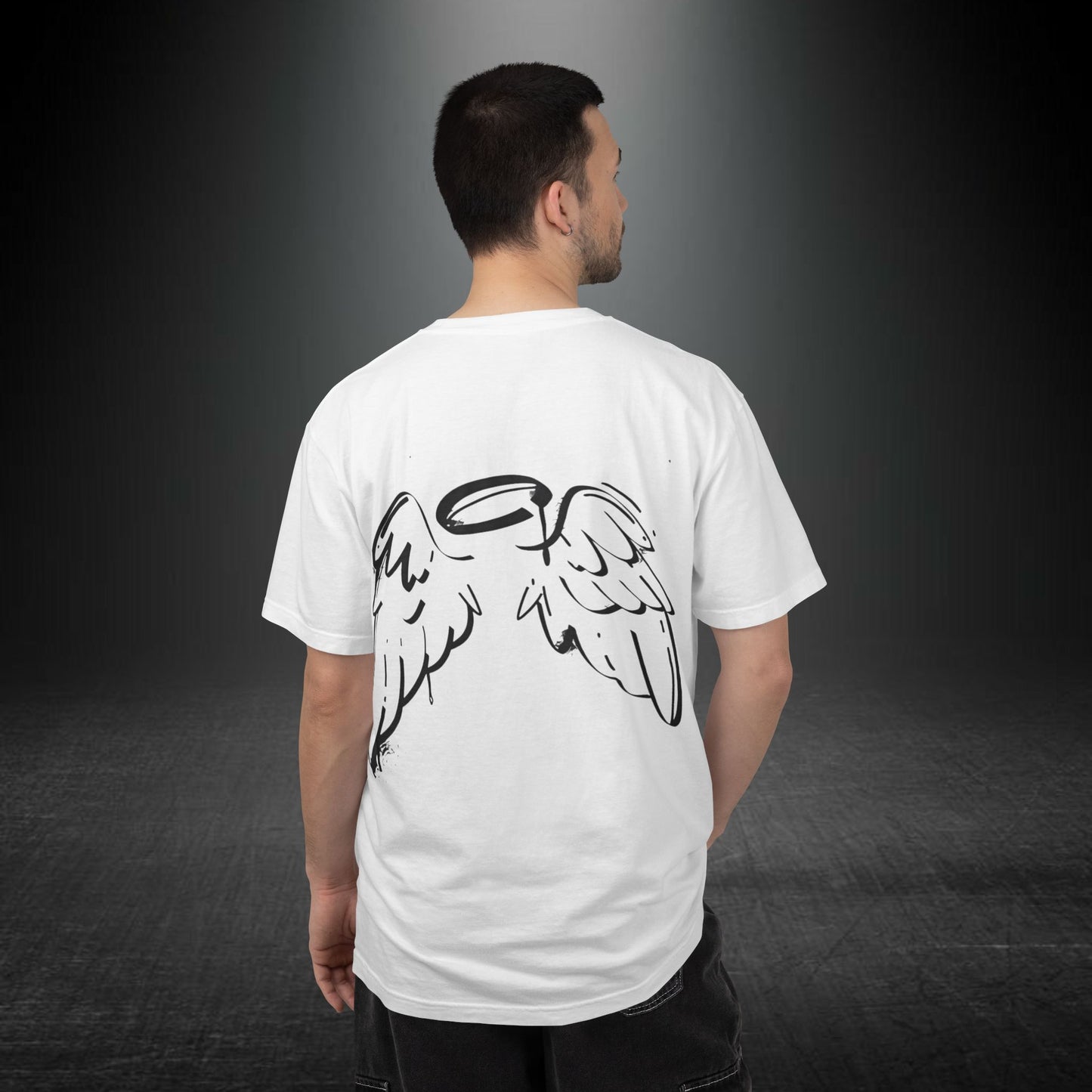 Copy of Angel Wings and Eyes T-Shirt | Graphic Tee with Angel Sketches