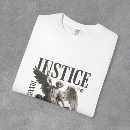 Copy of Justice Angel Illustration T-shirt | Dripping Crown Back Print
