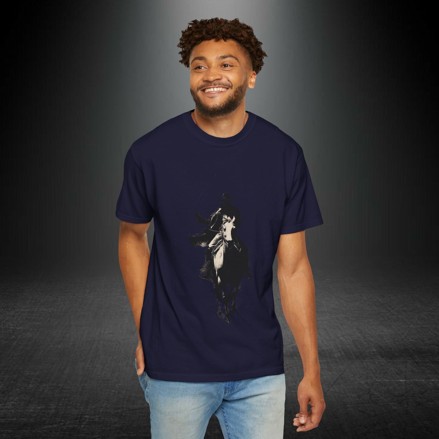 Copy of Vintage Cowboy Silhouette T-shirt | , Western Roseo Tee , Cowboy Graphic tshirt , Horse Lover Gift , Country Western unisex Tee