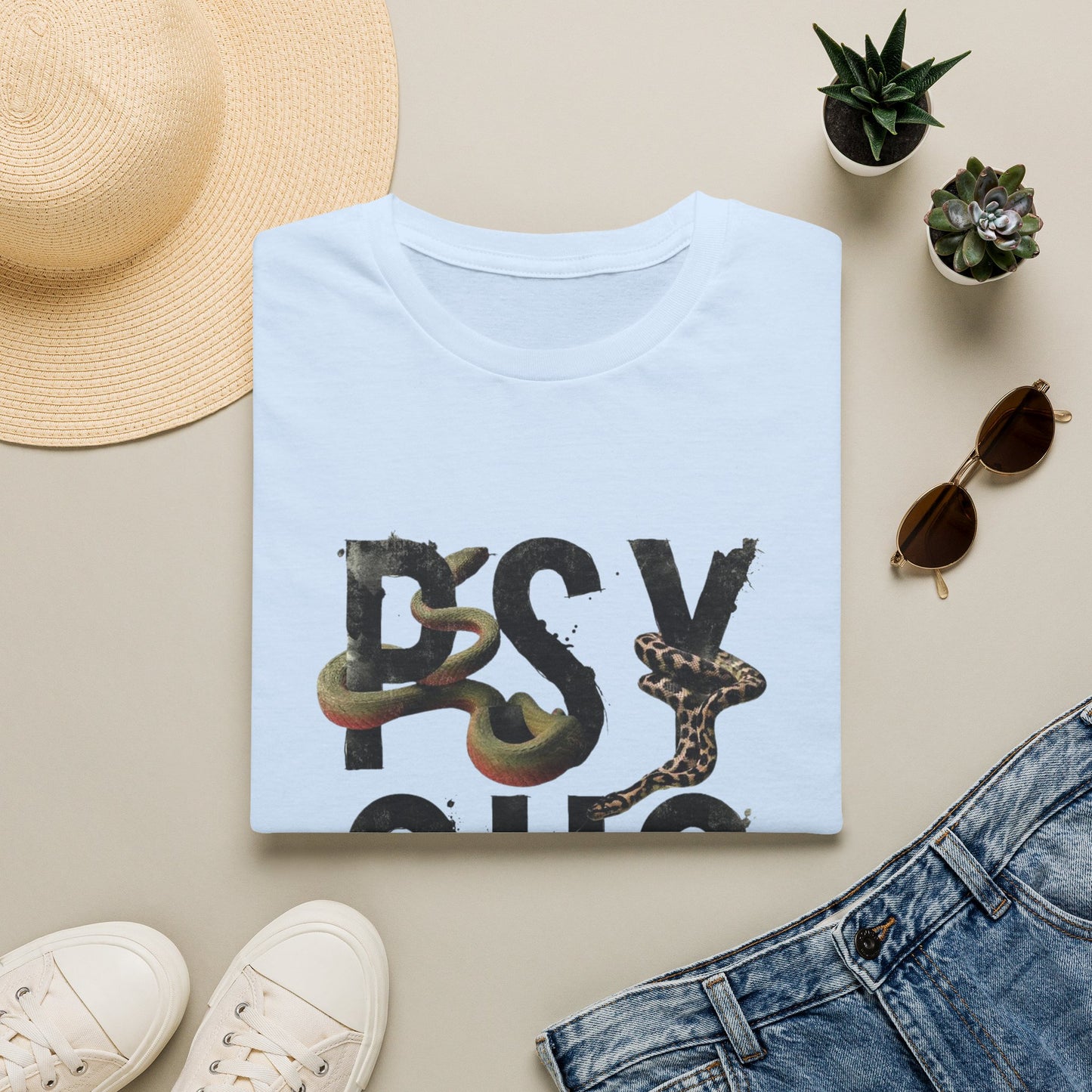 Copy of Psycho Snake Typography T-Shirt | Snake Lettering Tee
