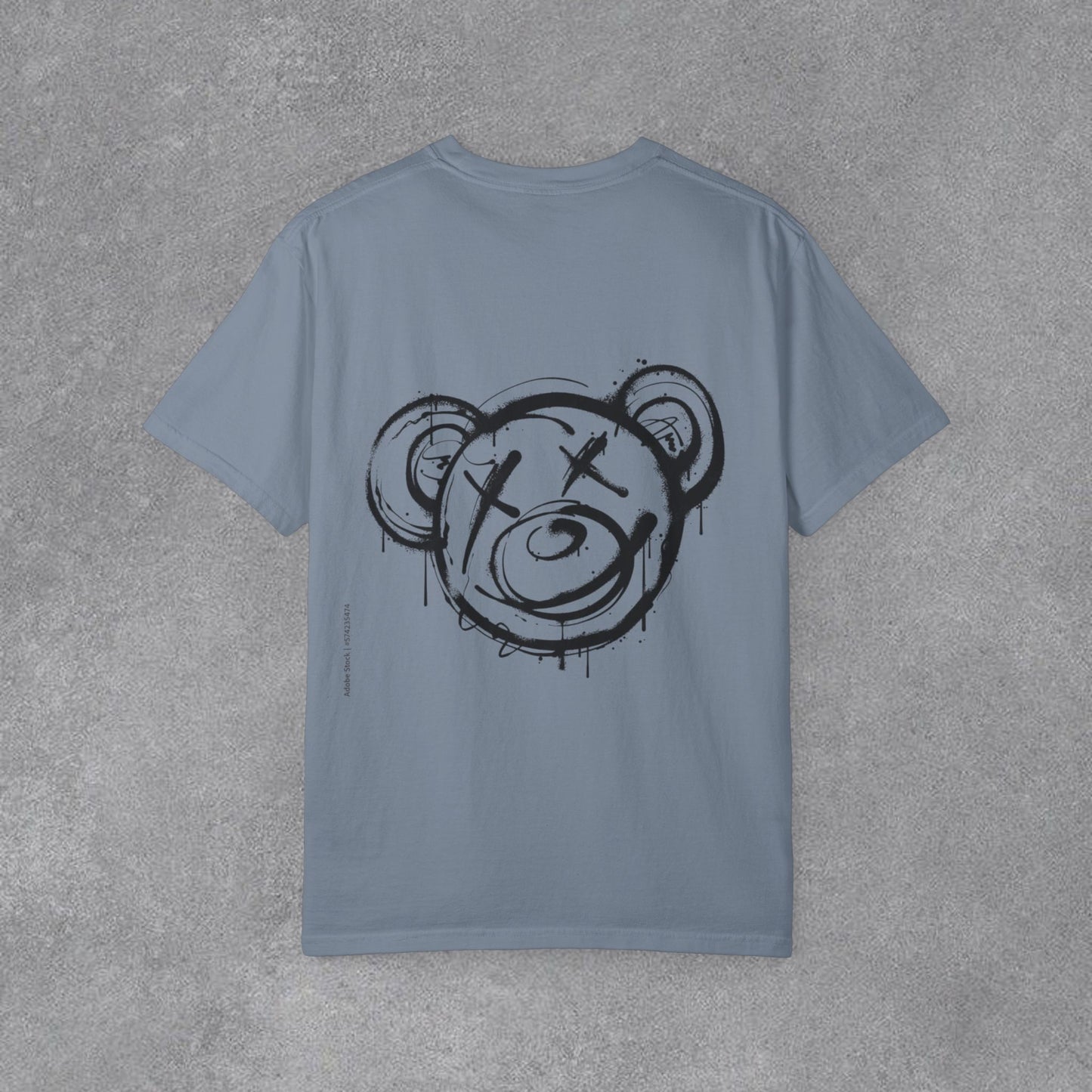 Copy of Head Up Hand Sign T-Shirt | Graffiti Bear Back Print, Streetwear Tee