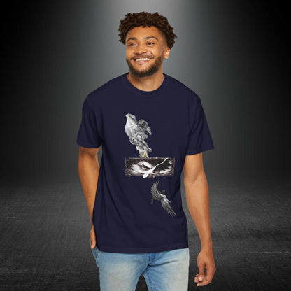 Copy of Angel Wings and Eyes T-Shirt | Graphic Tee with Angel Sketches