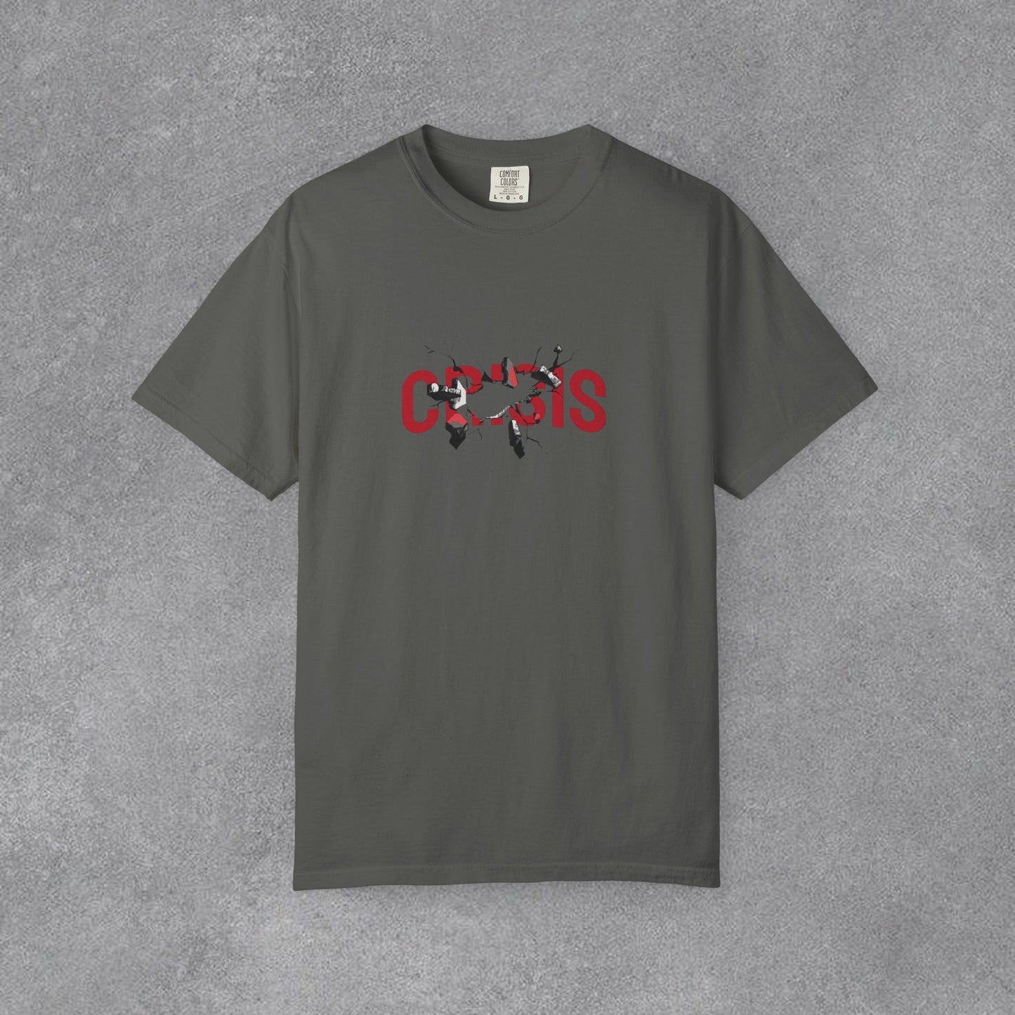 Copy of Vintage Comic Panel Graphic T-Shirt | Retro Crisis Text Tee | Garment Dyed Cotton Shirt | Streetwear Graphic Tee | Unisex Gift