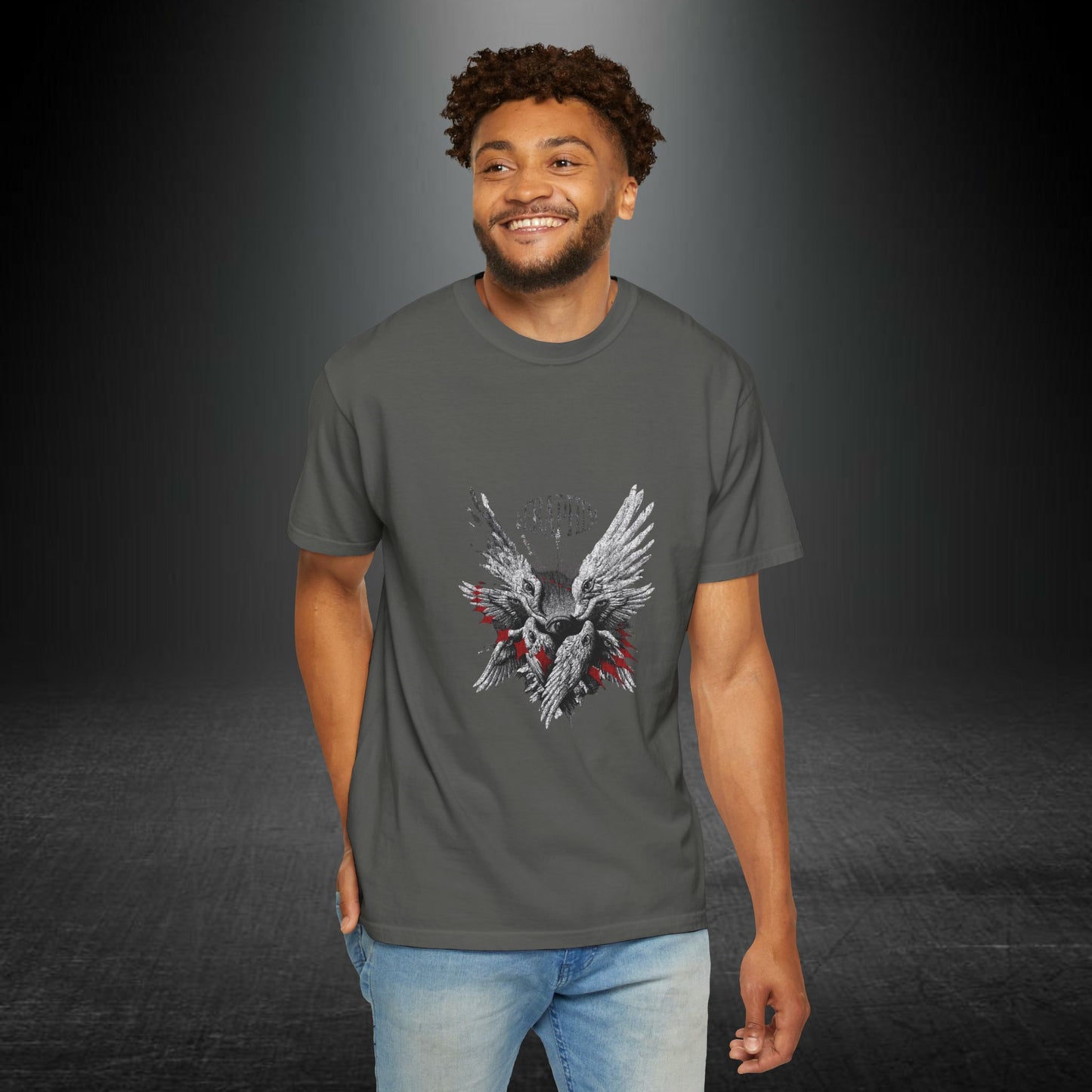 Copy of Copy of Skull with Wings T-Shirt | Gothic Skull Angel Graphic