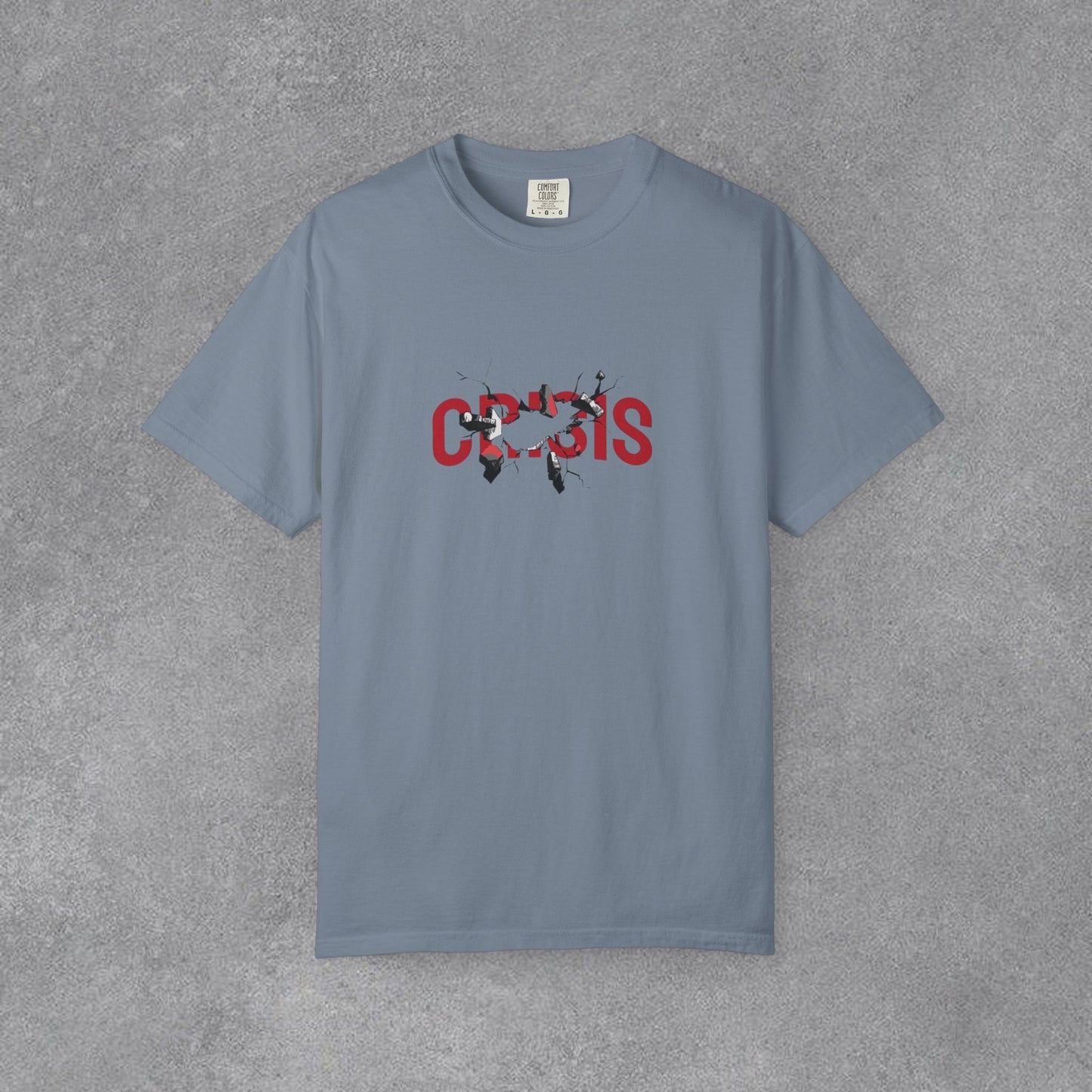 Copy of Vintage Comic Panel Graphic T-Shirt | Retro Crisis Text Tee | Garment Dyed Cotton Shirt | Streetwear Graphic Tee | Unisex Gift