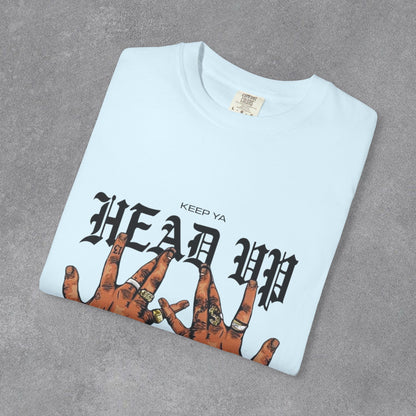 Copy of Head Up Hand Sign T-Shirt | Graffiti Bear Back Print, Streetwear Tee