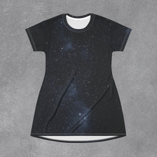 Copy of Galaxy Starfield T-Shirt Dress | Space Night Sky All-Over Print