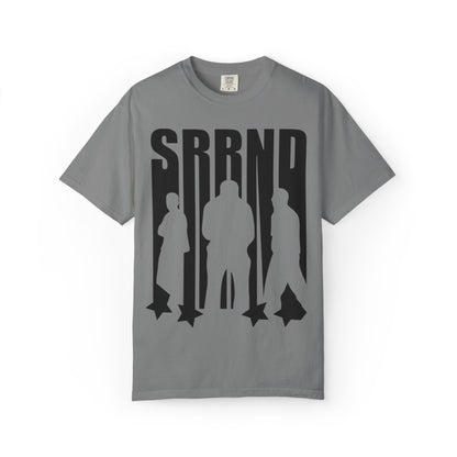 Copy of SRRND Silhouette Band Tee | Graphic T-Shirt with Blue Flame Back Design