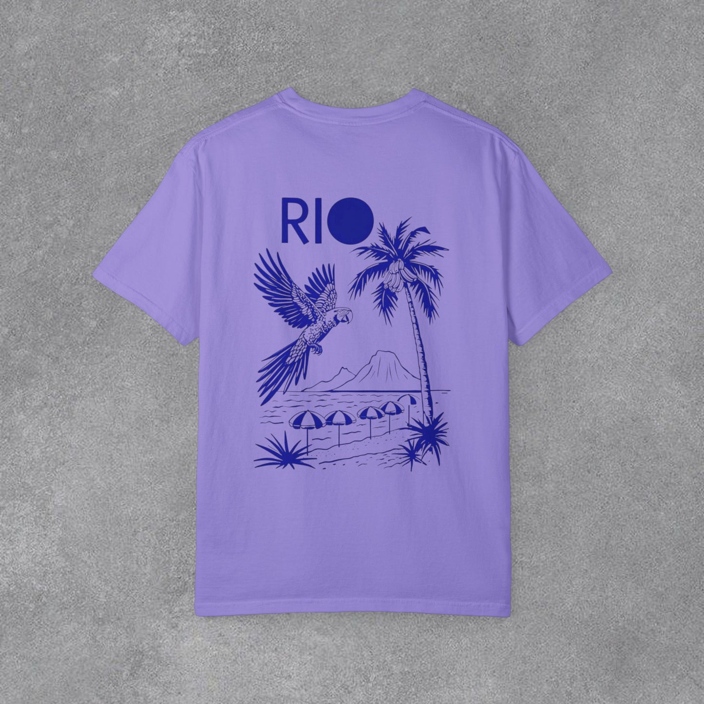 Copy of Rio Beach Scene T-Shirt | Christ the Redeemer Silhouette Tee