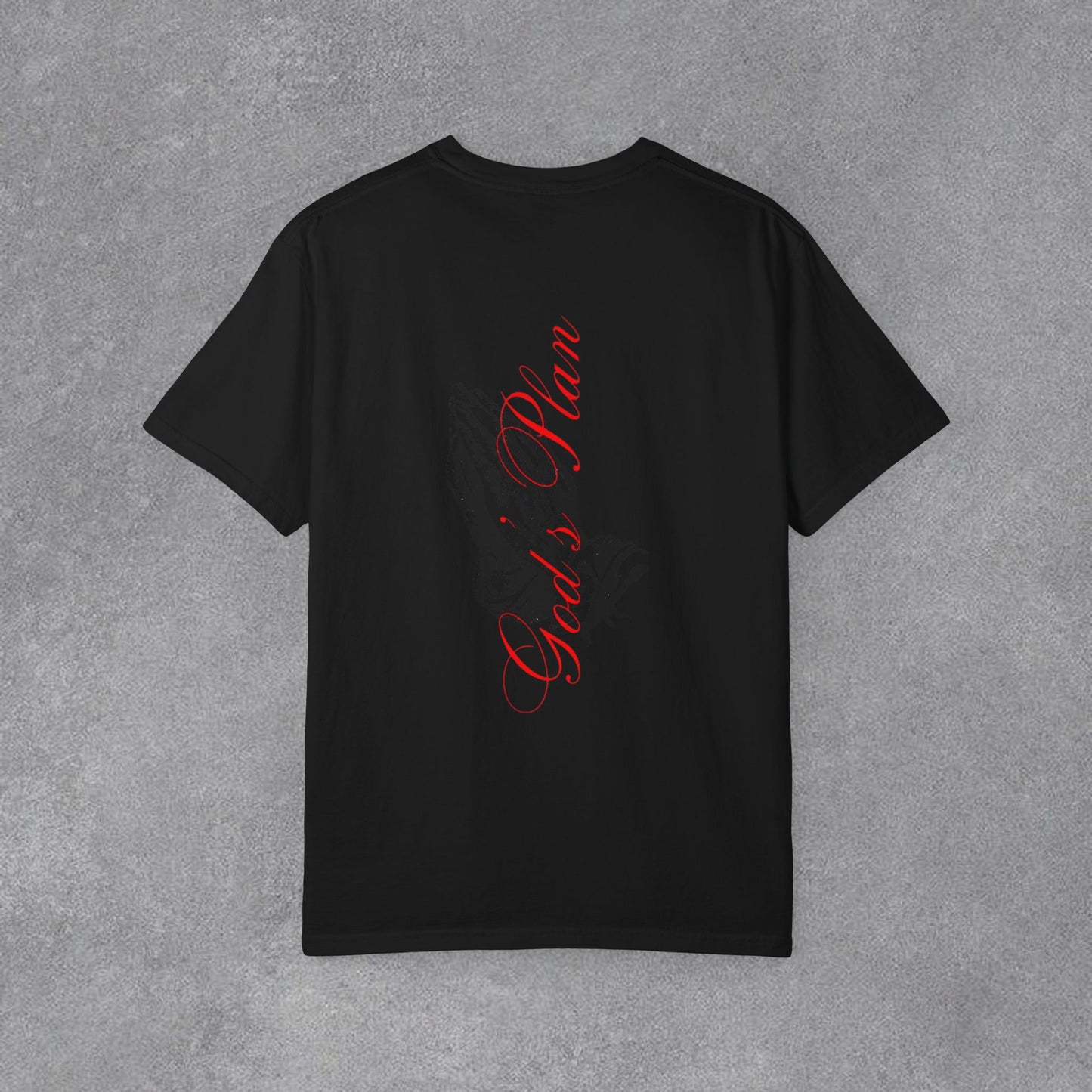 Copy of Medusa Graphic T-Shirt | Gothic Streetwear Tee | Praying Hands Graphic Shirt | Vintage Tattoo Style Tee | Unisex Garment Dyed Shirt