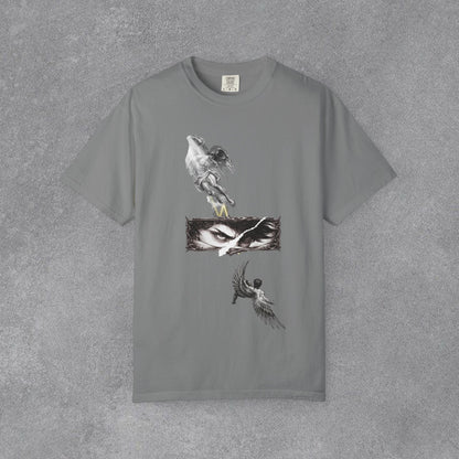 Copy of Angel Wings and Eyes T-Shirt | Graphic Tee with Angel Sketches