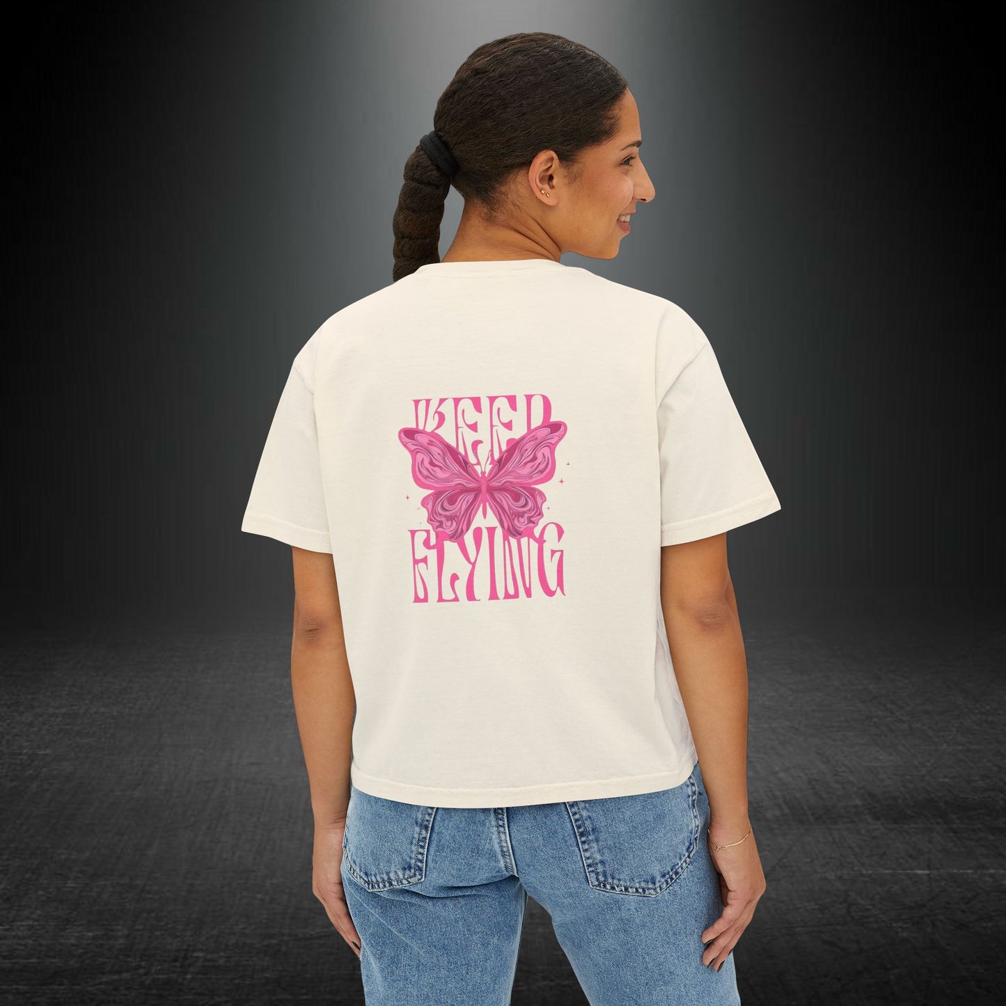Copy of Desert Moon Cactus Night Tee | Butterfly Need Flying Graphic Tee
