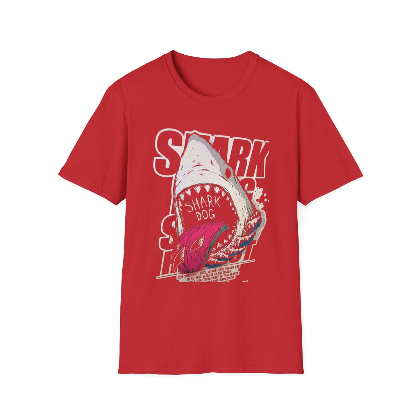 Copy of Comfort Colors Shark Shirt, Tropical Ocean Graphic Tee, Coastal Beach Shirt, Colorful Sea Life Tee, Summer Vacation Gift