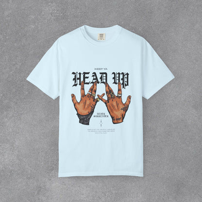 Copy of Head Up Hand Sign T-Shirt | Graffiti Bear Back Print, Streetwear Tee