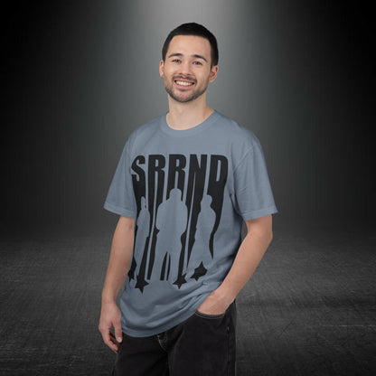 Copy of SRRND Silhouette Band Tee | Graphic T-Shirt with Blue Flame Back Design