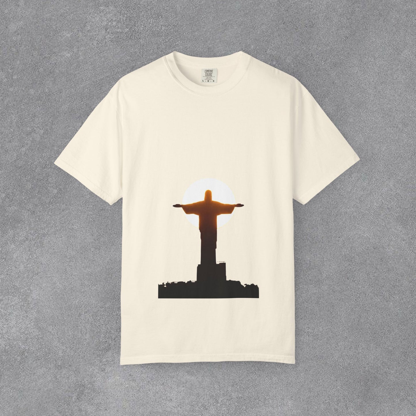 Copy of Rio Beach Scene T-Shirt | Christ the Redeemer Silhouette Tee