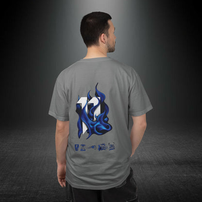 Copy of SRRND Silhouette Band Tee | Graphic T-Shirt with Blue Flame Back Design