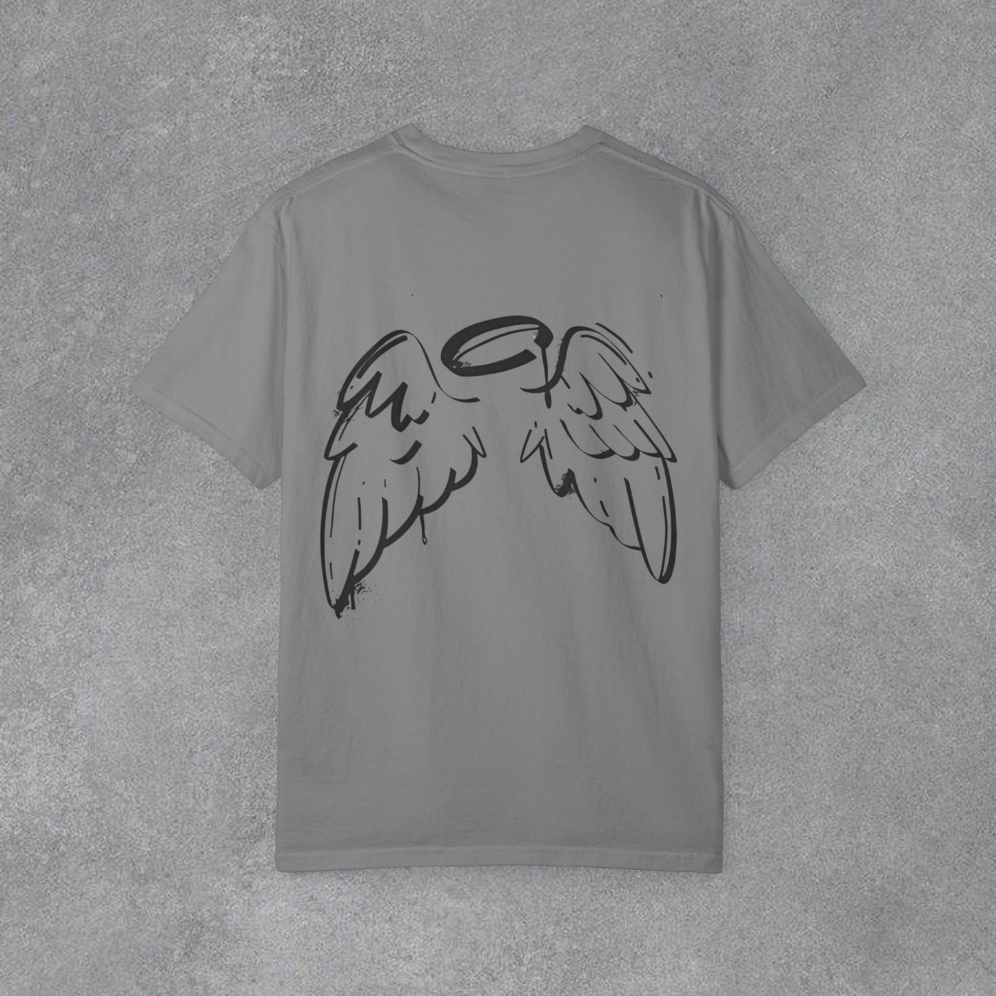 Copy of Angel Wings and Eyes T-Shirt | Graphic Tee with Angel Sketches