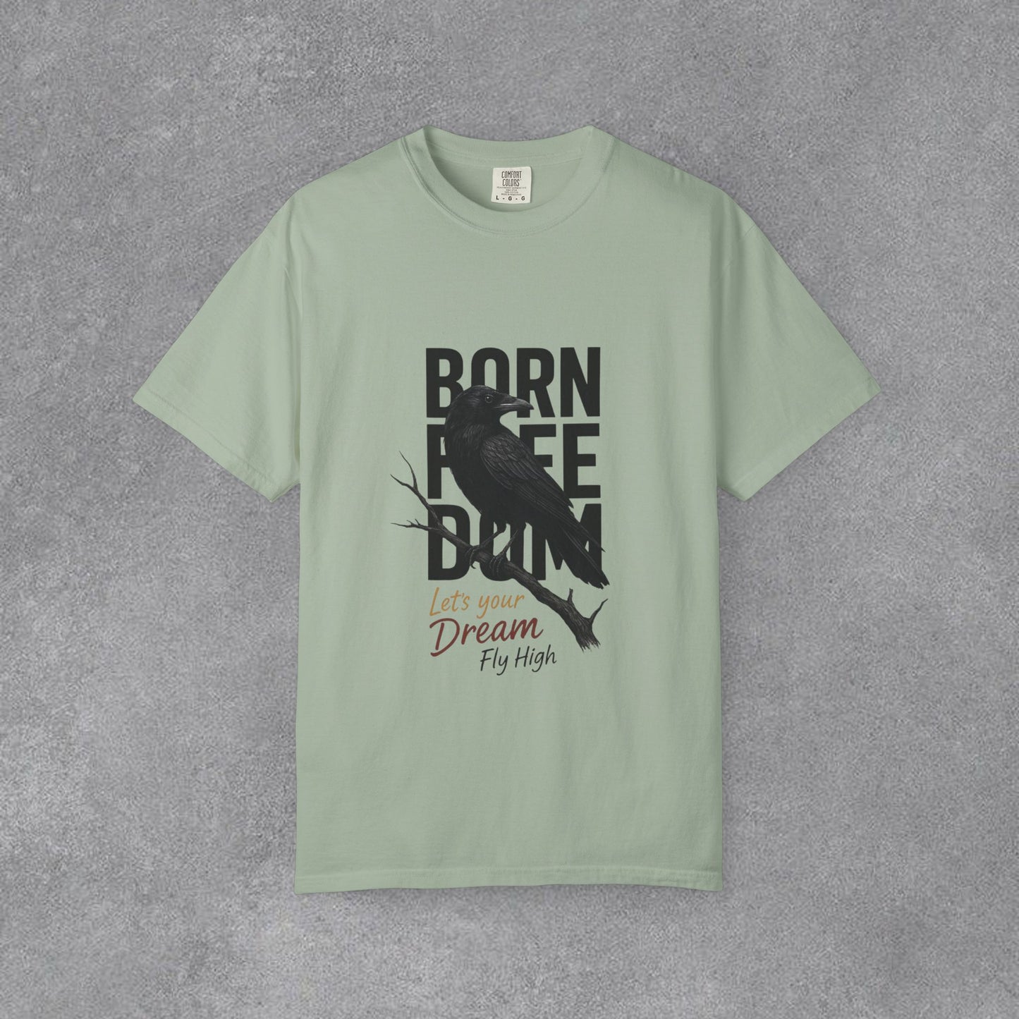 Copy of Born to Be Free Raven silhouette tee | Born to Be Free T-Shirt