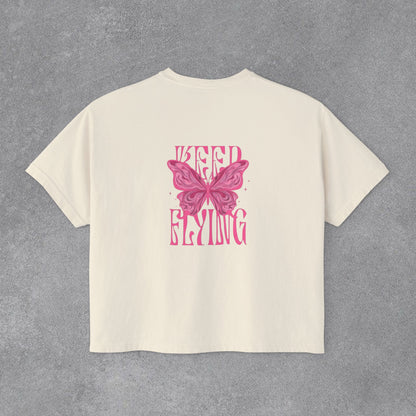Copy of Desert Moon Cactus Night Tee | Butterfly Need Flying Graphic Tee