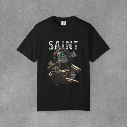 Copy of Skull Graphic T-Shirt | Gothic Tattoo Streetwear Tee | Vintage Washed Cotton Shirt | Shark Back Print | Unisex Graphic Tee
