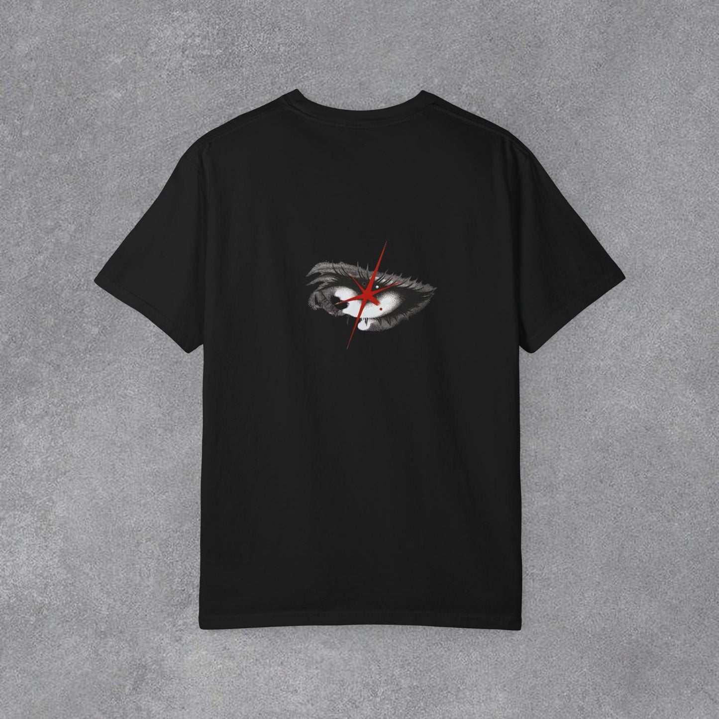 Copy of Lightning Face Graphic T-Shirt | Retro Pinup Eye Tee | Vintage Streetwear Shirt | Garment Dyed Cotton Tee | Unisex Graphic Shirt