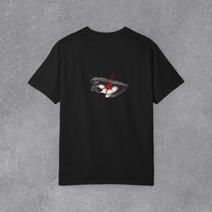 Copy of Lightning Face Graphic T-Shirt | Retro Pinup Eye Tee | Vintage Streetwear Shirt | Garment Dyed Cotton Tee | Unisex Graphic Shirt
