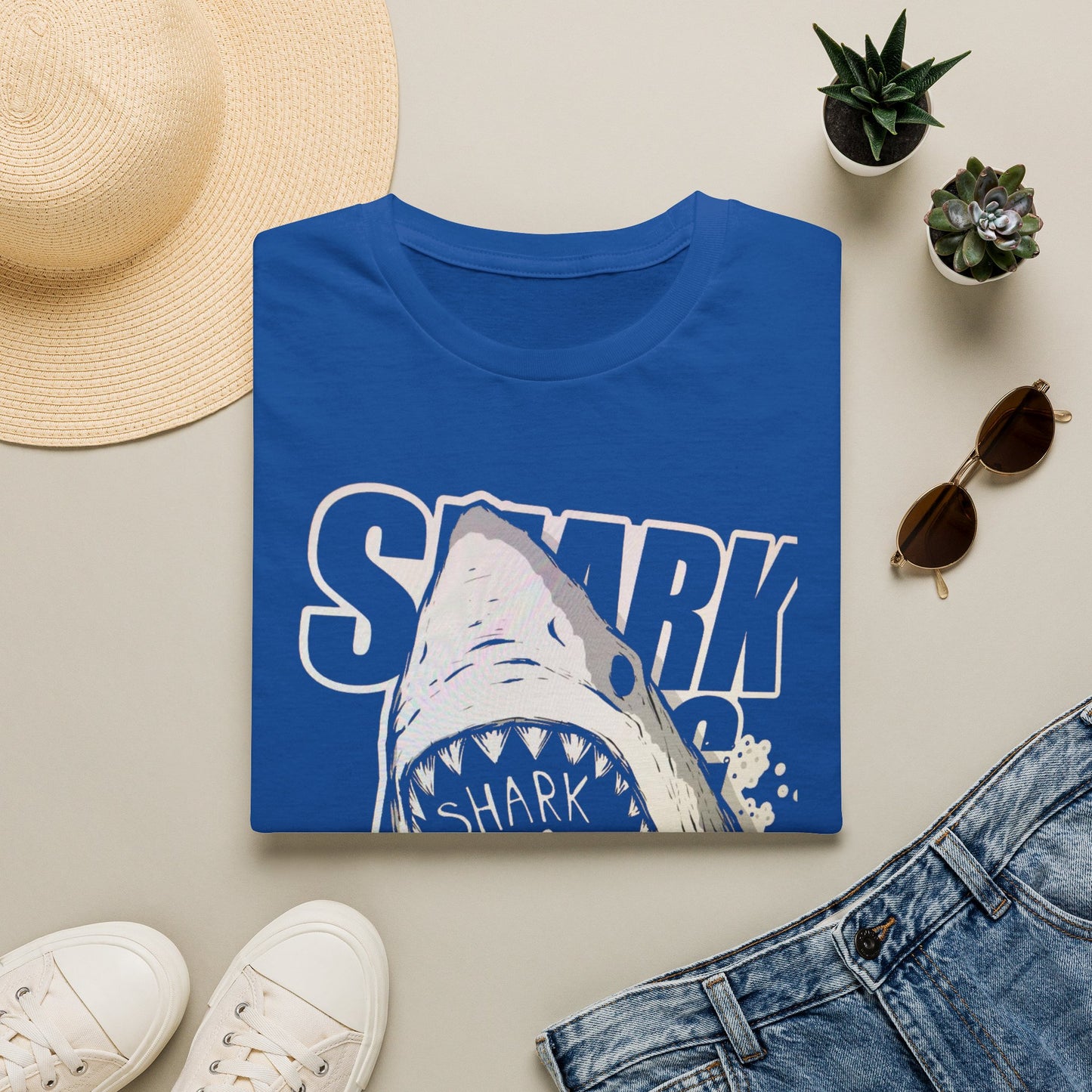 Copy of Comfort Colors Shark Shirt, Tropical Ocean Graphic Tee, Coastal Beach Shirt, Colorful Sea Life Tee, Summer Vacation Gift