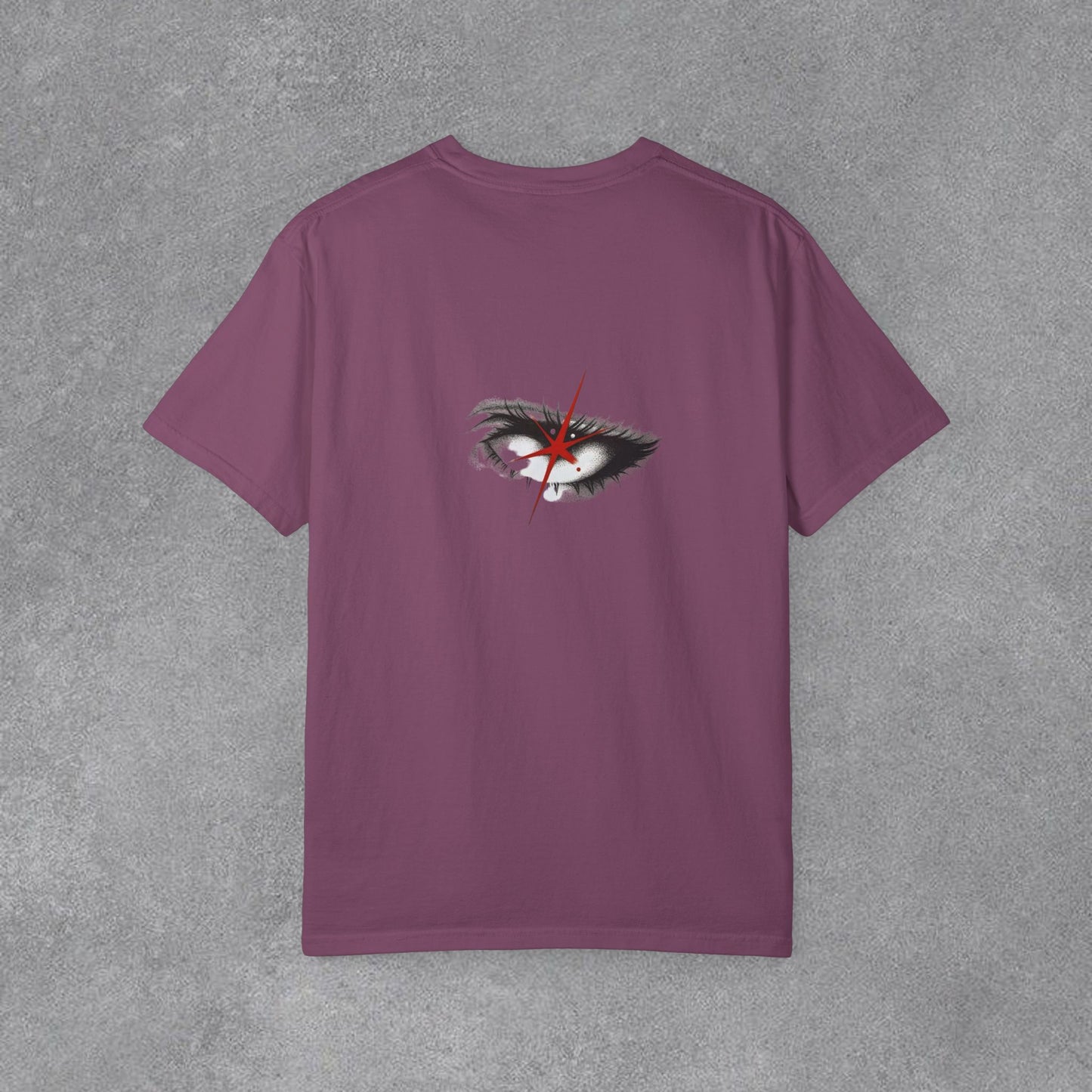 Copy of Lightning Face Graphic T-Shirt | Retro Pinup Eye Tee | Vintage Streetwear Shirt | Garment Dyed Cotton Tee | Unisex Graphic Shirt
