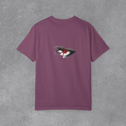 Copy of Lightning Face Graphic T-Shirt | Retro Pinup Eye Tee | Vintage Streetwear Shirt | Garment Dyed Cotton Tee | Unisex Graphic Shirt