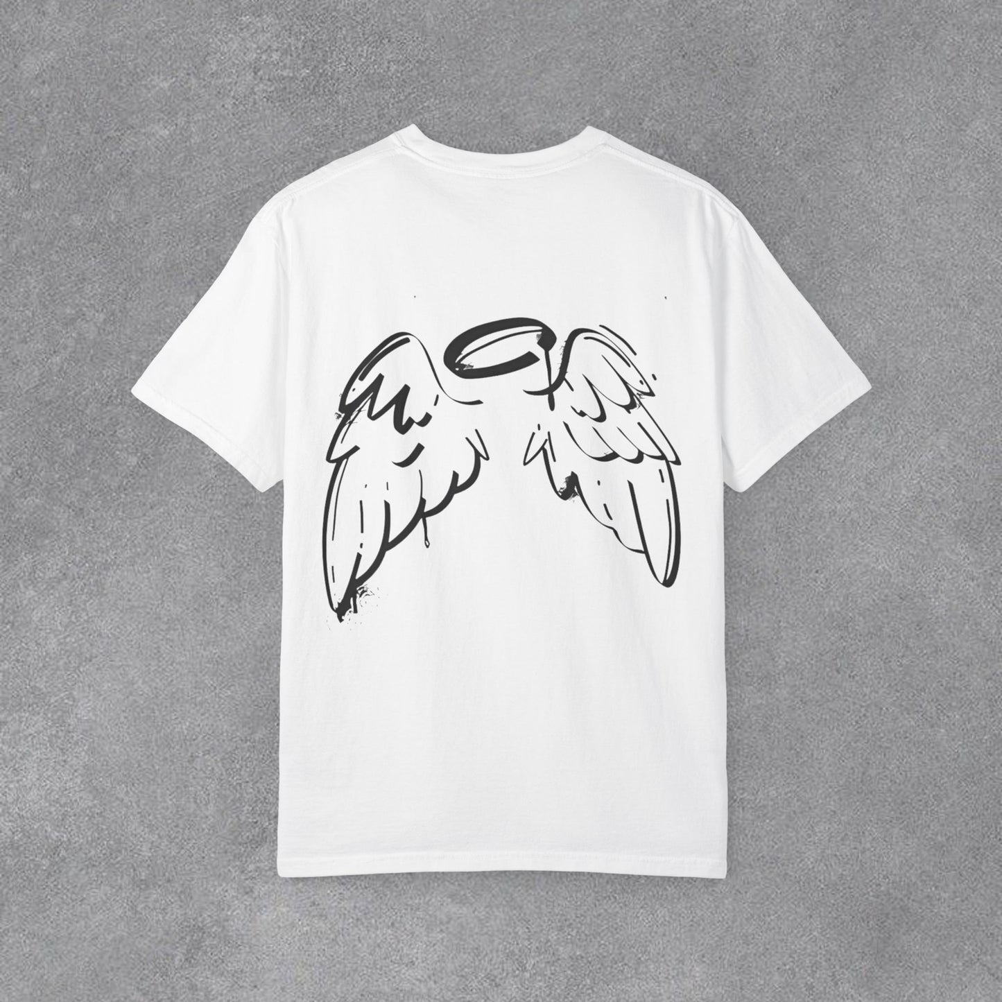 Copy of Angel Wings and Eyes T-Shirt | Graphic Tee with Angel Sketches