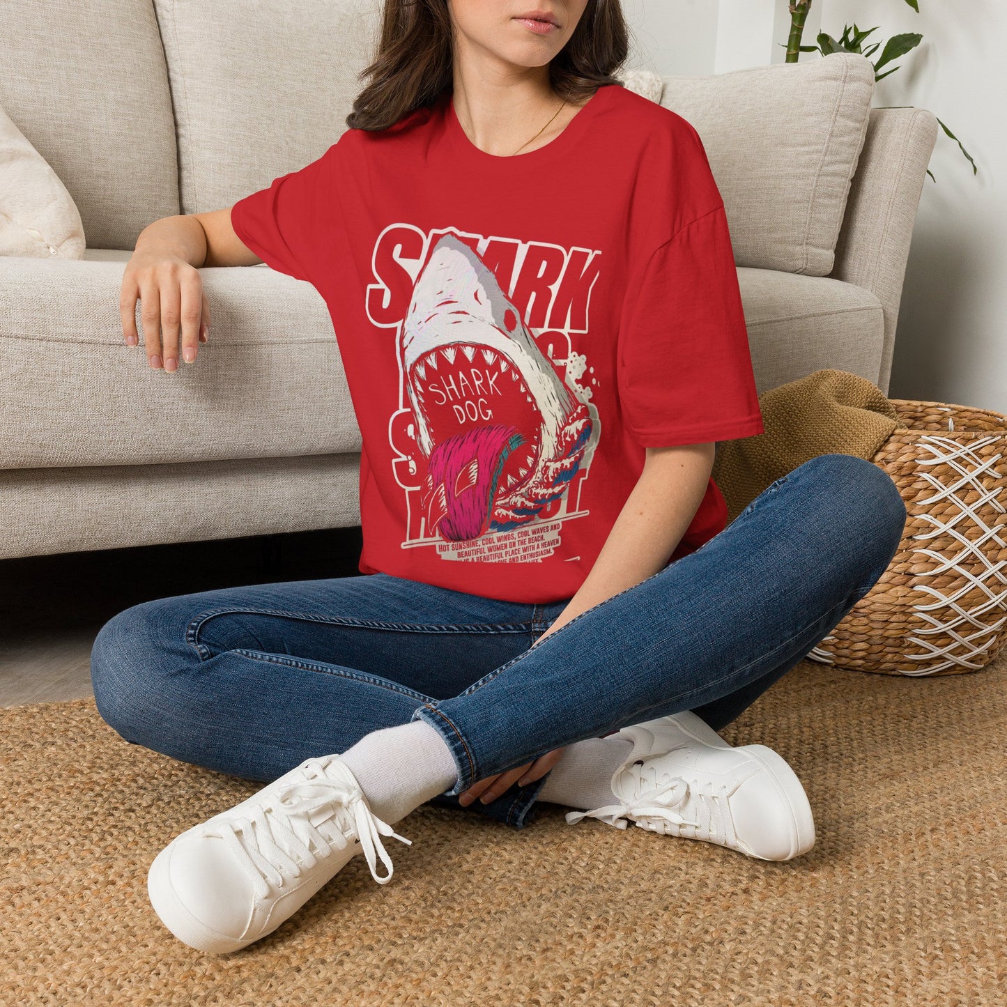 Copy of Comfort Colors Shark Shirt, Tropical Ocean Graphic Tee, Coastal Beach Shirt, Colorful Sea Life Tee, Summer Vacation Gift