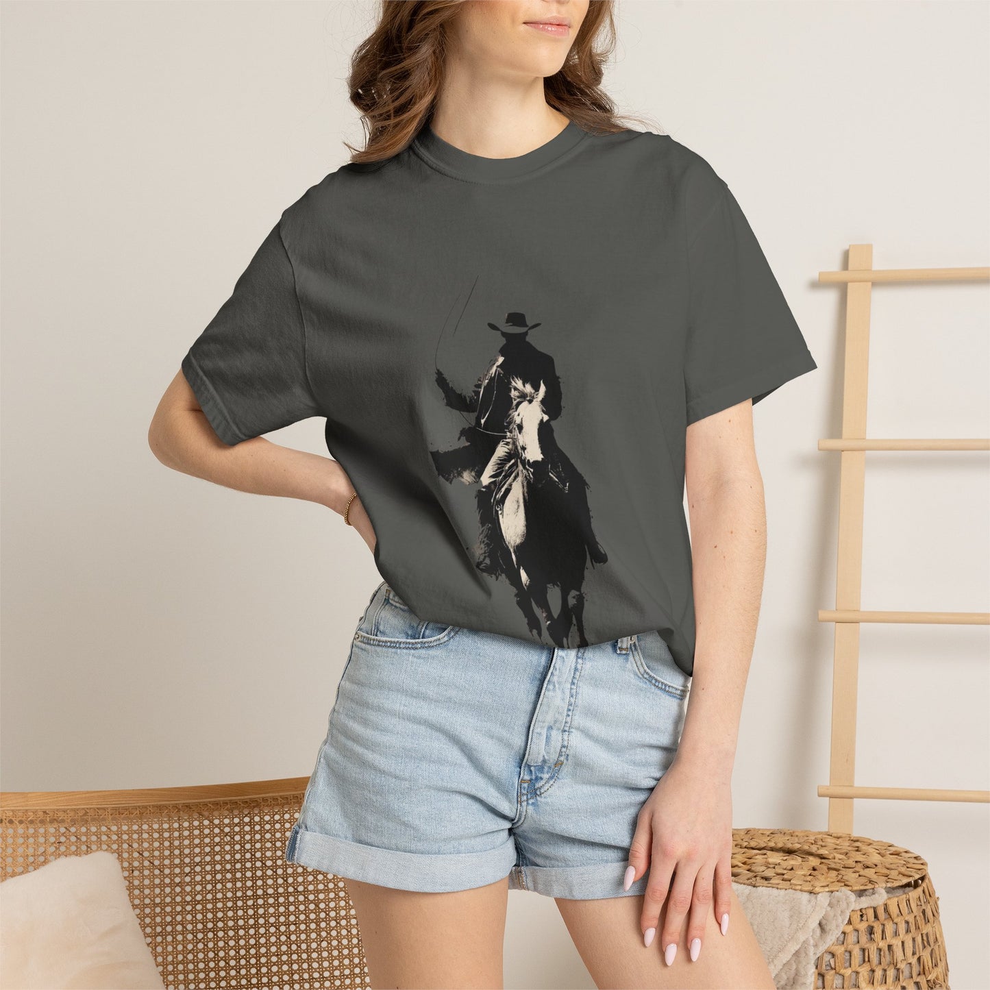 Copy of Vintage Cowboy Silhouette T-shirt | , Western Roseo Tee , Cowboy Graphic tshirt , Horse Lover Gift , Country Western unisex Tee