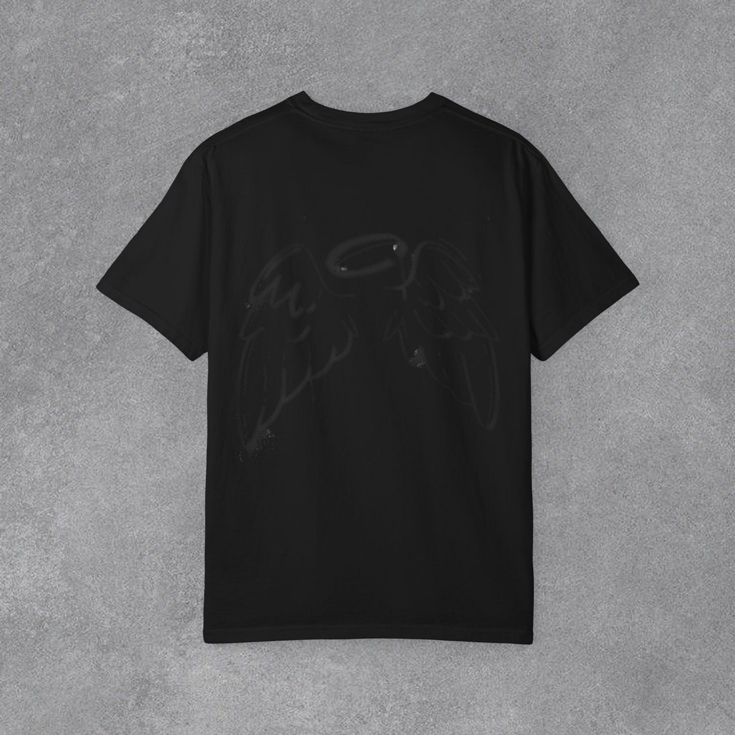 Copy of Angel Wings and Eyes T-Shirt | Graphic Tee with Angel Sketches
