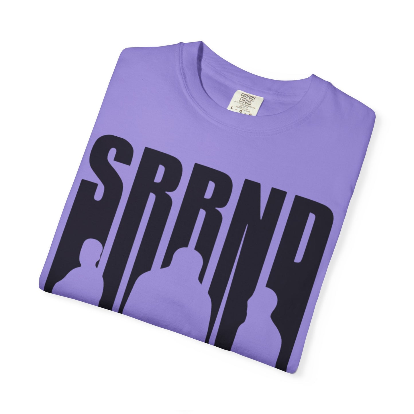 Copy of SRRND Silhouette Band Tee | Graphic T-Shirt with Blue Flame Back Design