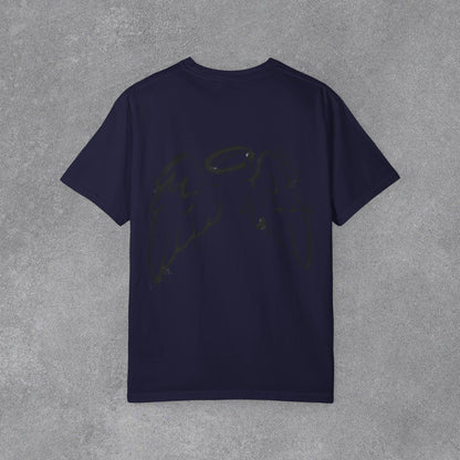 Copy of Angel Wings and Eyes T-Shirt | Graphic Tee with Angel Sketches