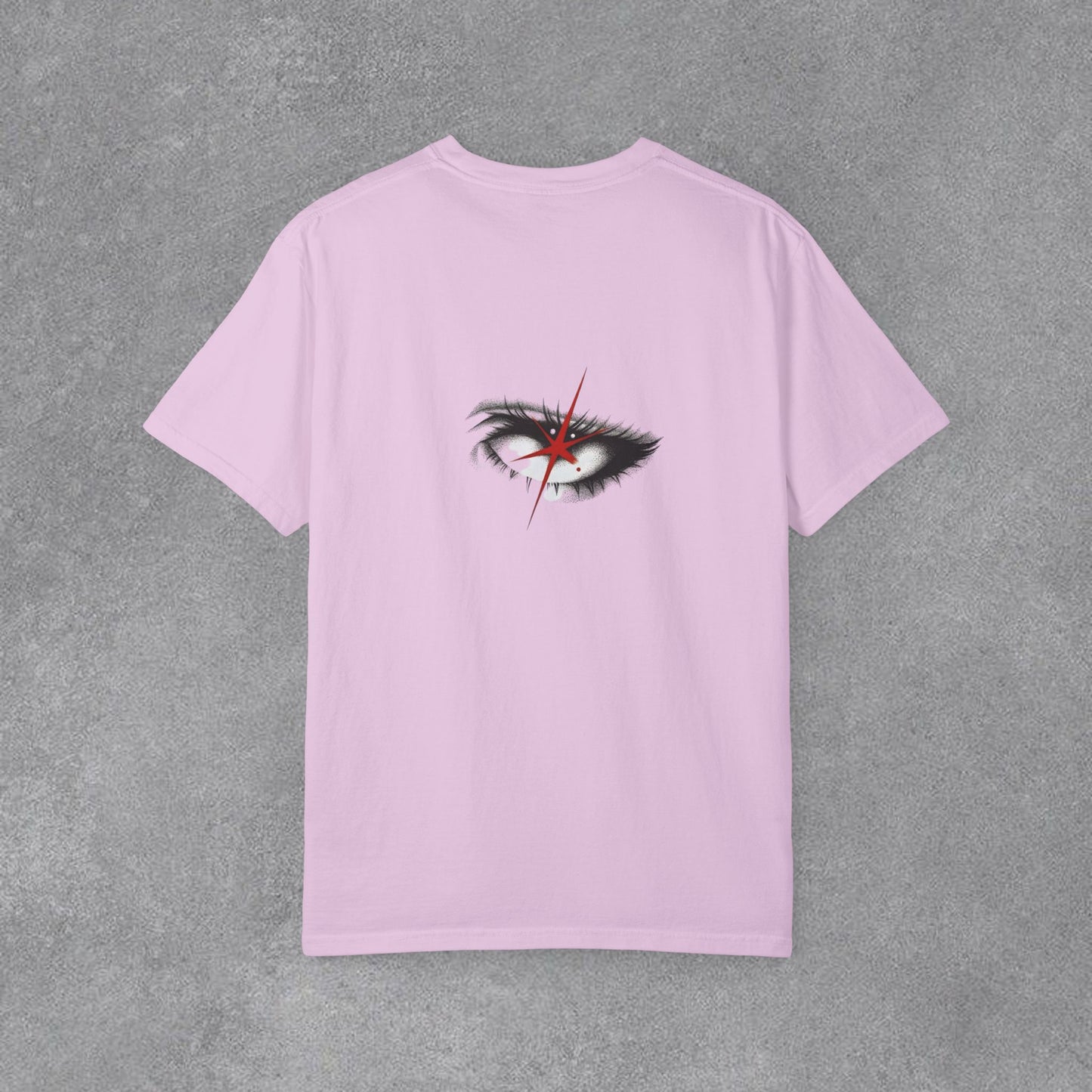 Copy of Lightning Face Graphic T-Shirt | Retro Pinup Eye Tee | Vintage Streetwear Shirt | Garment Dyed Cotton Tee | Unisex Graphic Shirt