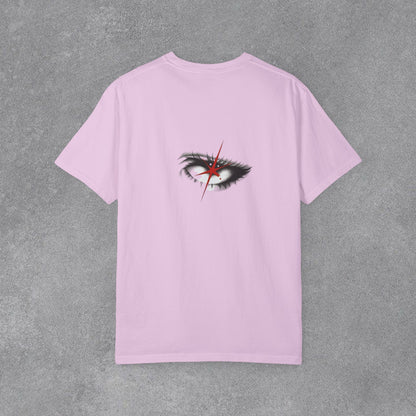 Copy of Lightning Face Graphic T-Shirt | Retro Pinup Eye Tee | Vintage Streetwear Shirt | Garment Dyed Cotton Tee | Unisex Graphic Shirt