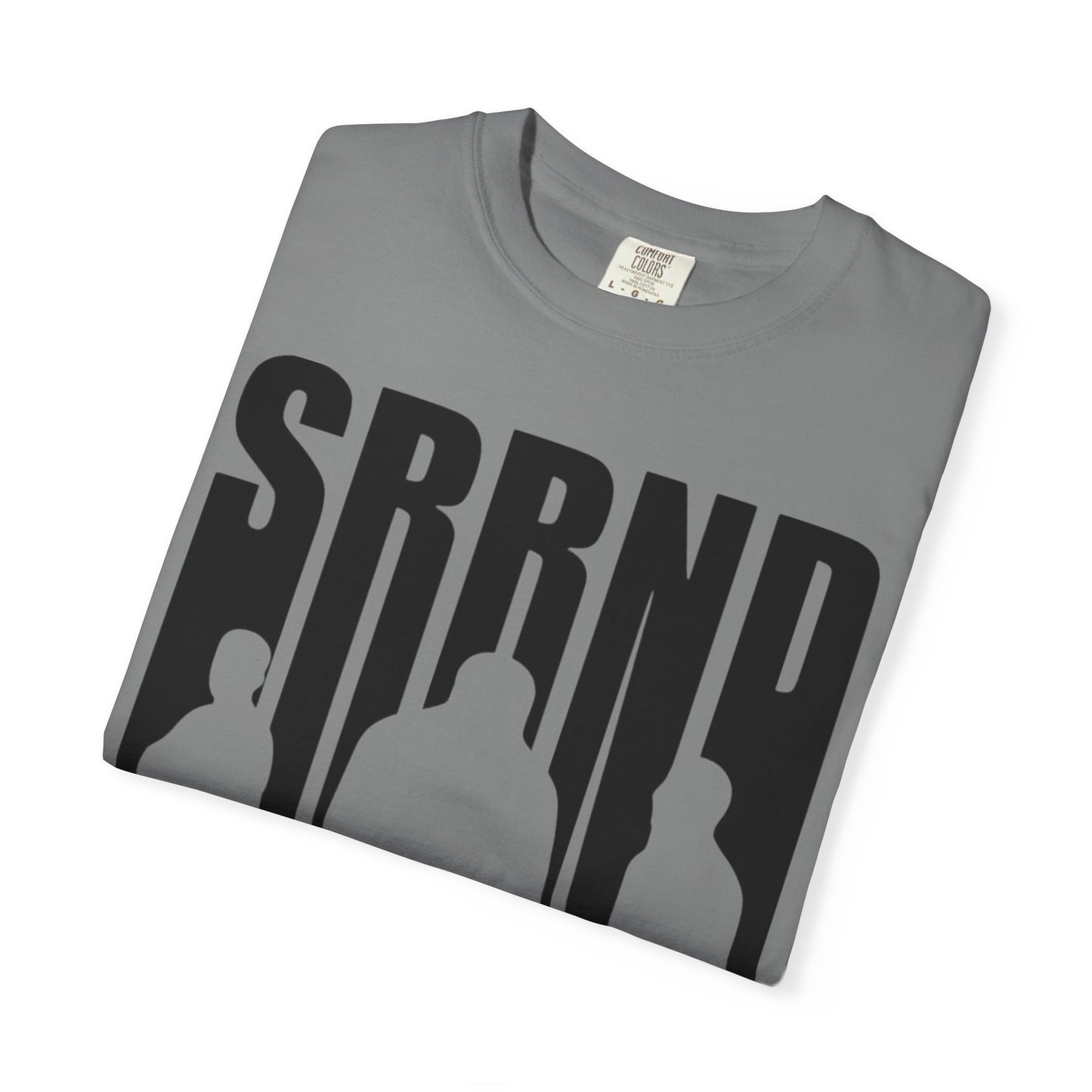 Copy of SRRND Silhouette Band Tee | Graphic T-Shirt with Blue Flame Back Design