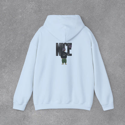 NICE Yazılı Grafik Baskılı Erkek Kapüşonlu Sweatshirt