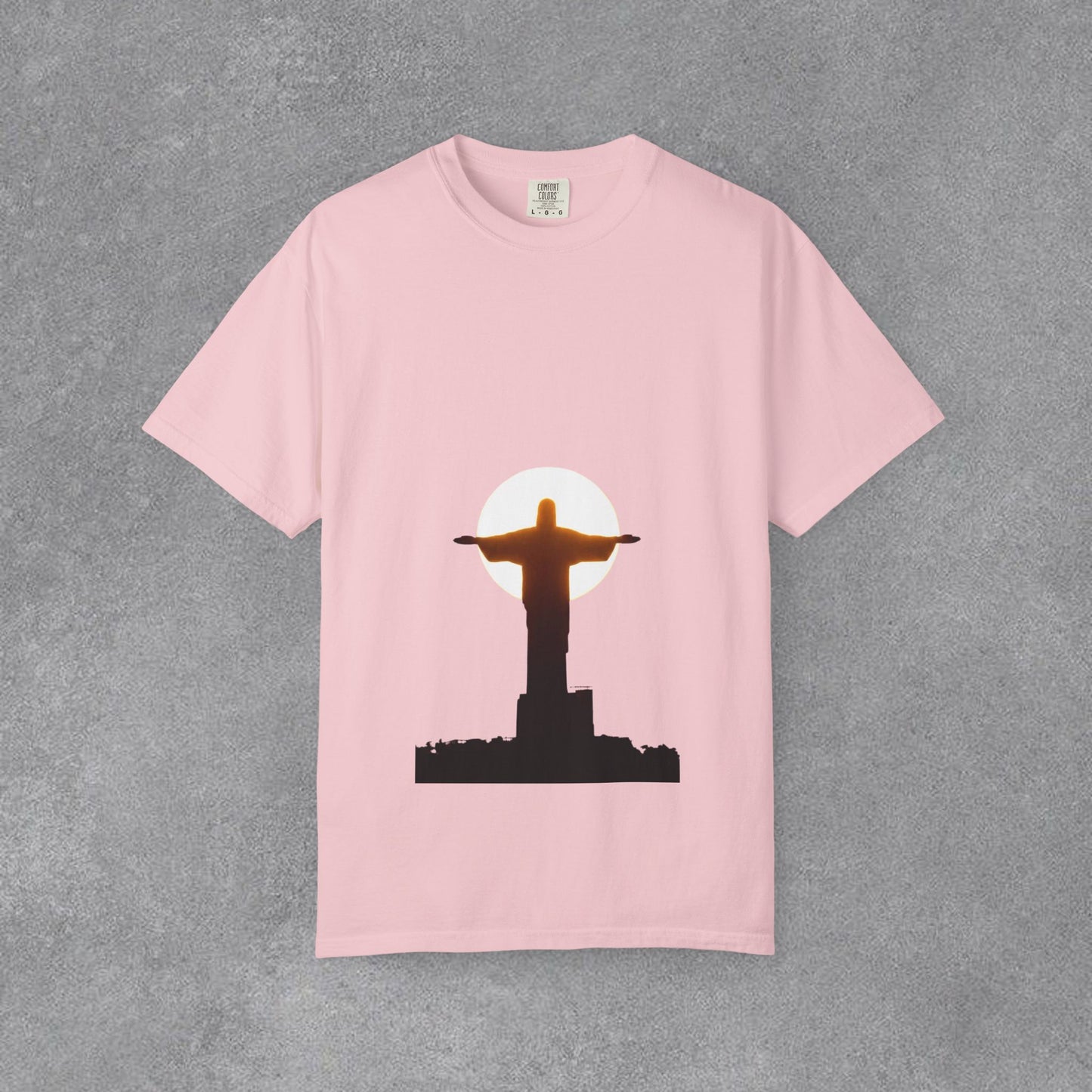 Copy of Rio Beach Scene T-Shirt | Christ the Redeemer Silhouette Tee