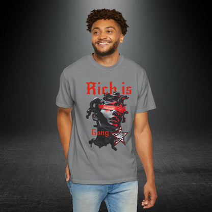 Copy of Medusa Graphic T-Shirt | Gothic Streetwear Tee | Praying Hands Graphic Shirt | Vintage Tattoo Style Tee | Unisex Garment Dyed Shirt