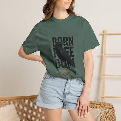 Copy of Born to Be Free Raven silhouette tee | Born to Be Free T-Shirt