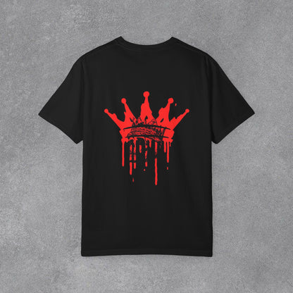 Copy of Justice Angel Illustration T-shirt | Dripping Crown Back Print
